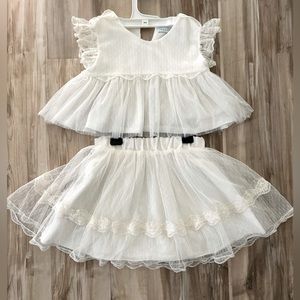 Mayoral Toddler Girl Matching Set 4-5T